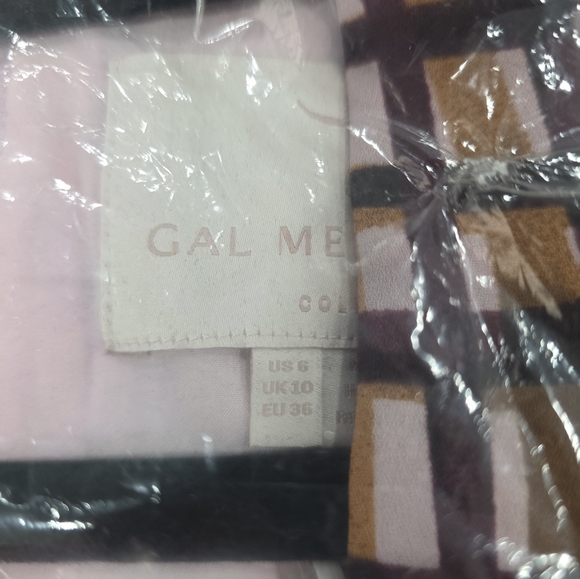 ⚡️⚡️FLASH SALE!!!GAL MEETS GLAM Lindsey Painted Windowpane Tie Neck - Picture 13 of 16